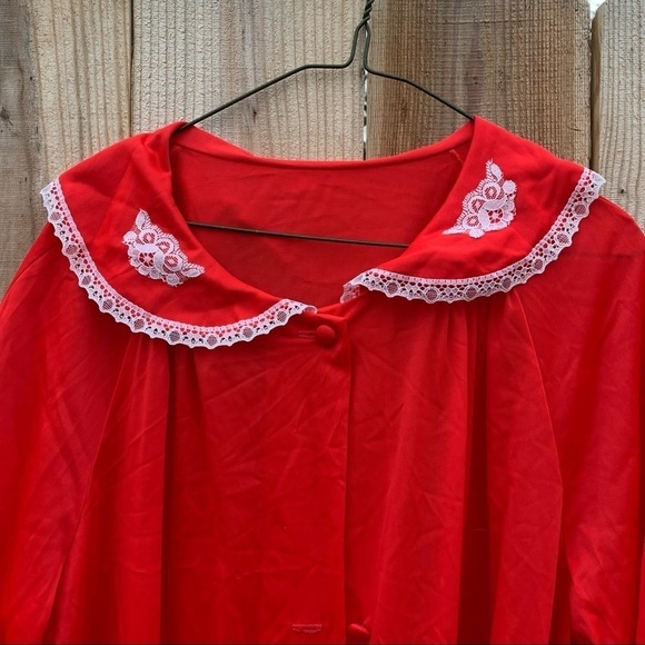 Vintage Lorraine Nylon Nightgown Sleep Lounge Gown House Dress Women’s Sz Small - Picture 2 of 5